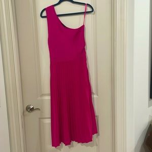 Ted Baker One Shoulder Dress. Size 3 (Medium)